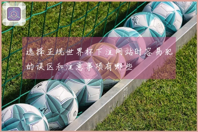 选择正规世界杯下注网站时容易犯的误区和注意事项有哪些